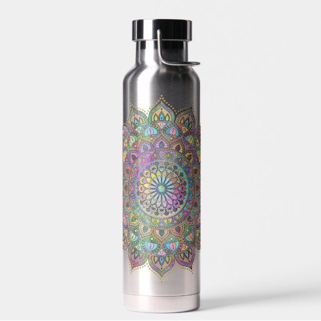 Bouteille D'eau Mandala Inde Style 1 (Gauche)