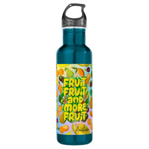 Bouteille D'eau Mangez plus de fruits   yoga alimentaire sain moti