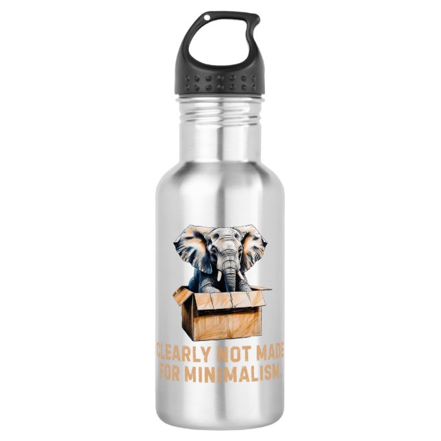 Bouteille D'eau Manifestement pas fait pour le minimalisme - Eelph (Devant)