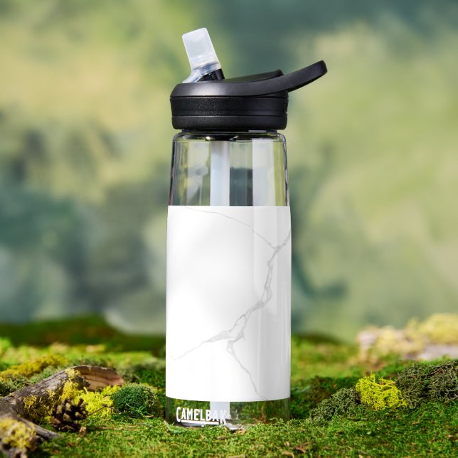 Bouteille D'eau Marbre Blanc  (En extérieur (pivotée))