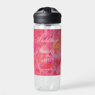 Bouteille D'eau Mariage romantique couleur chaude