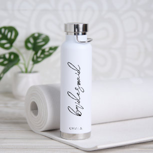 Bouteille D'eau Mariage simple et élégant femme de chambre moderne