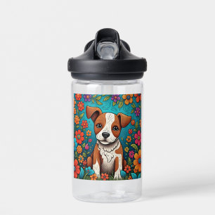 Bouteille D'eau Marionnette mignonne avec Fleurs d'Art folklorique