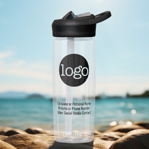 Bouteille D'eau Marque de logo Office Entreprise 3 lignes Texte