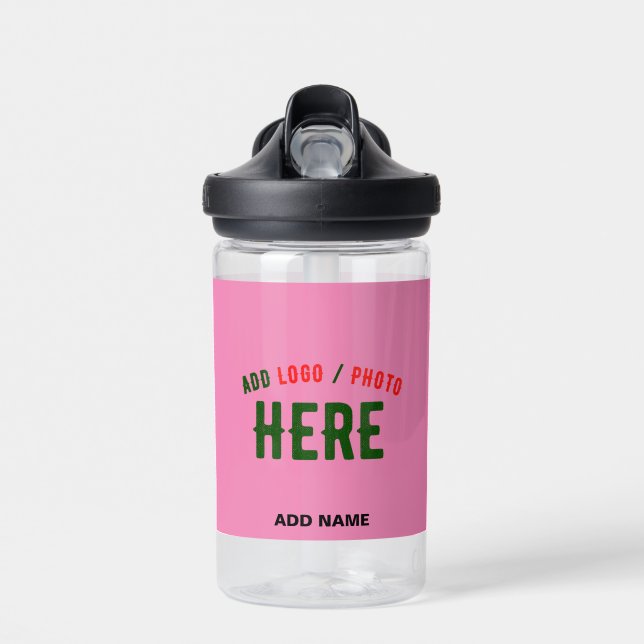 BOUTEILLE D'EAU MARQUE VÉRIFIÉE ROSE CHAUDE MODERNE ET COUSTE (Avant)