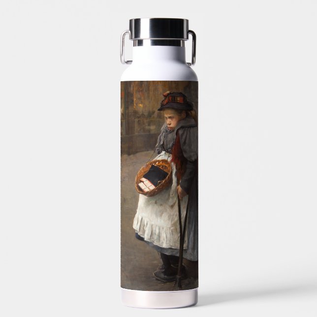 Bouteille D'eau Matchstick Girl pauvre rue Urchin Pauvreté urbaine (Avant)