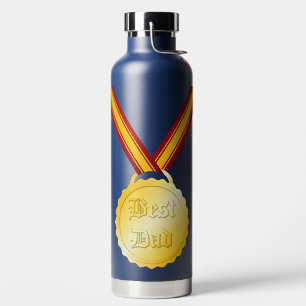 Bouteille D'eau Médaille du meilleur papa Fête des pères