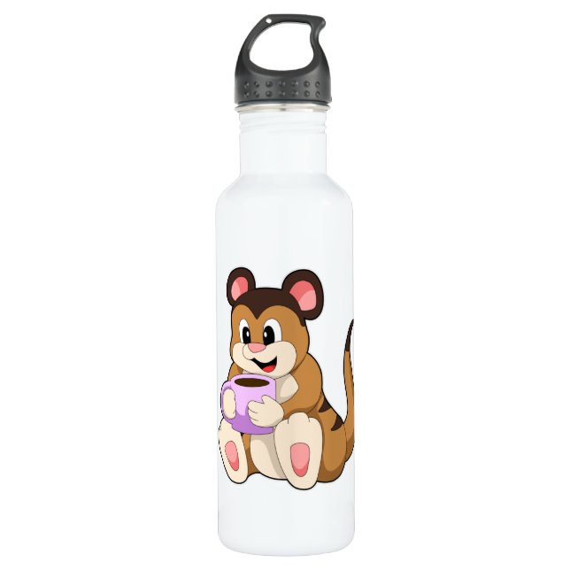 Bouteille D'eau Meerkat avec la coupe du café (Devant)