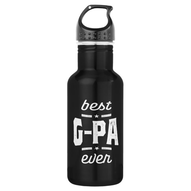 Bouteille D'eau Meilleur Cadeau G-Pa Ever Grandpa (Devant)