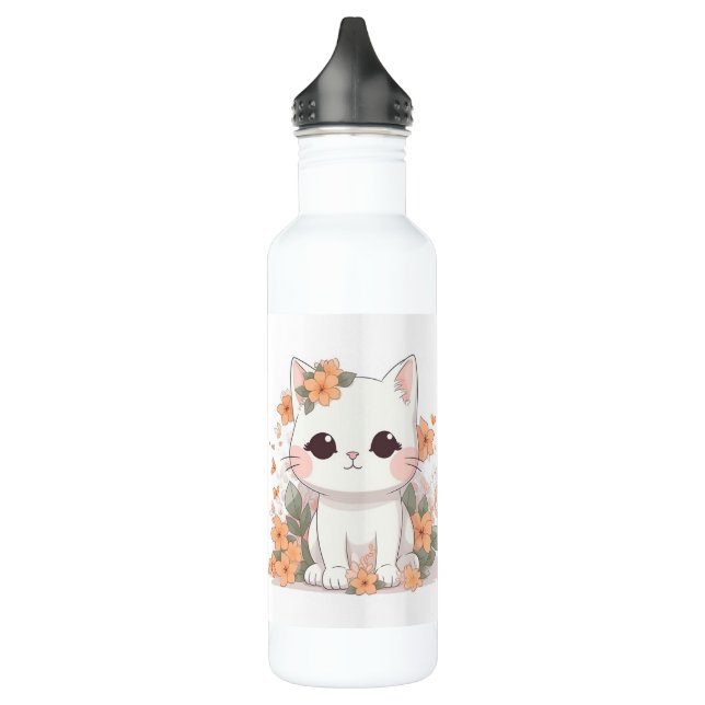 Bouteille D'eau Meilleur Chat au monde Maman Cute Kitten (Gauche)