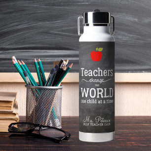 Bouteille D'eau Meilleur professeur jamais appréciation de la pomm