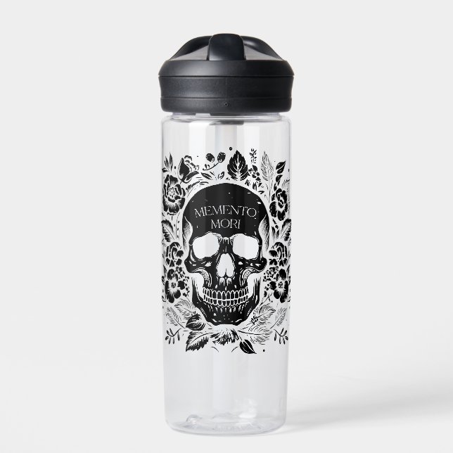 Bouteille D'eau Memento Mori - latin (Extérieur)