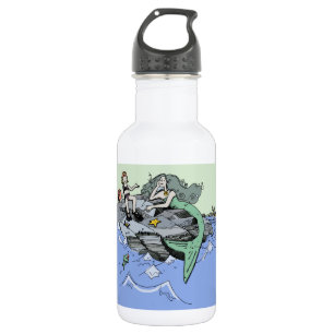 Bouteille D'eau Mermaid littoral mignon dessin animé plage art pou