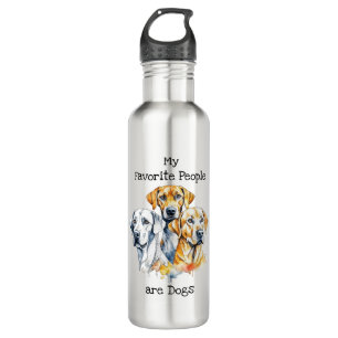 Bouteille D'eau Mes gens préférés sont des chiens