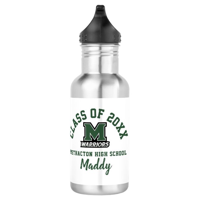 Bouteille d'eau Méthode Logo du lycée Personnalisé (Droite)