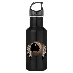 Bouteille D'eau Metis Spirit Buffalo Art autochtone