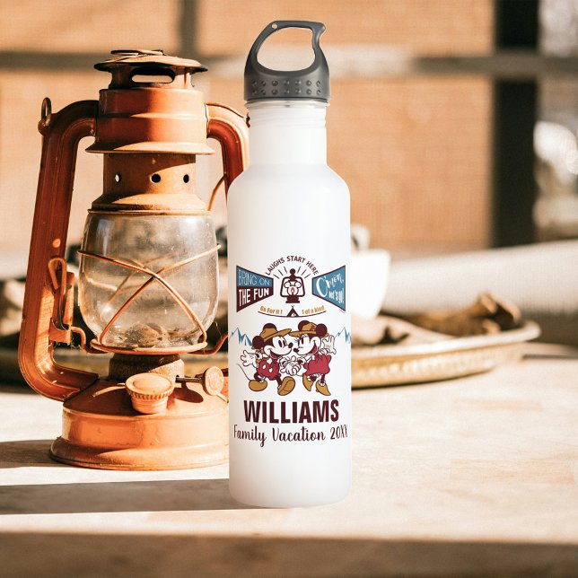 Bouteille D'eau Mickey et Minnie| Amuser (Water bottle on table)