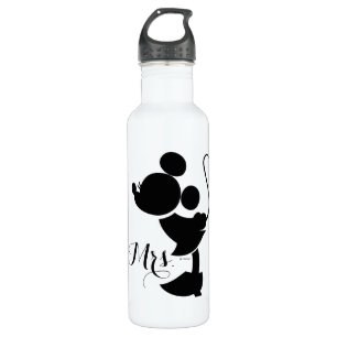 Bouteille D'eau Mickey et Minnie Mariage   Silhouette