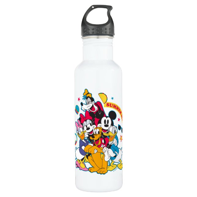 Bouteille D'eau Mickey & Friends | Mode été amusant (Devant)