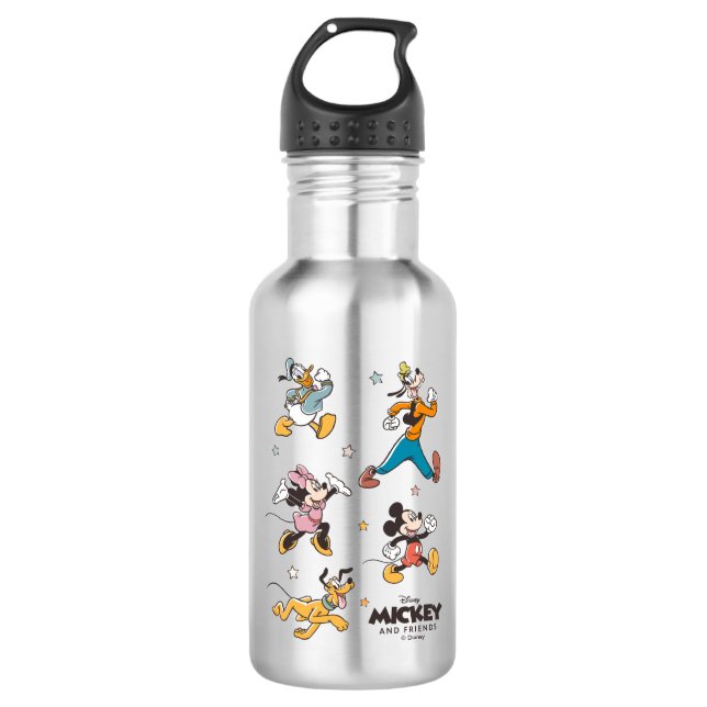 Bouteille D'eau Mickey & Friends Retro Stars and Stripes Graphic (Devant)