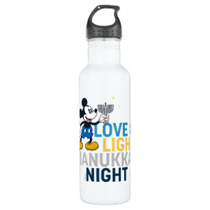 Bouteille D'eau Mickey Mouse   Love & Light Hanoukka Night