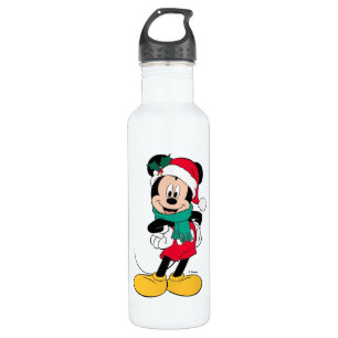 Bouteille D'eau Mickey Mouse   Tenue hivernale