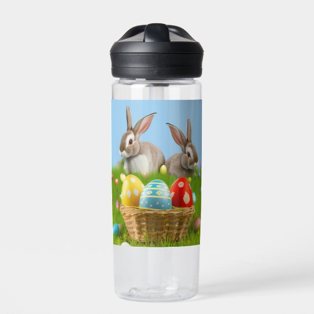 Bouteille D'eau Mignonne Bunnyfor Pâques pour une humeur positive (Extérieur)