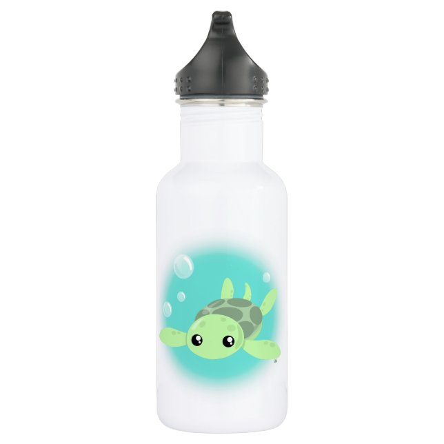 Bouteille d'eau mignonne de tortue de mer (Droite)