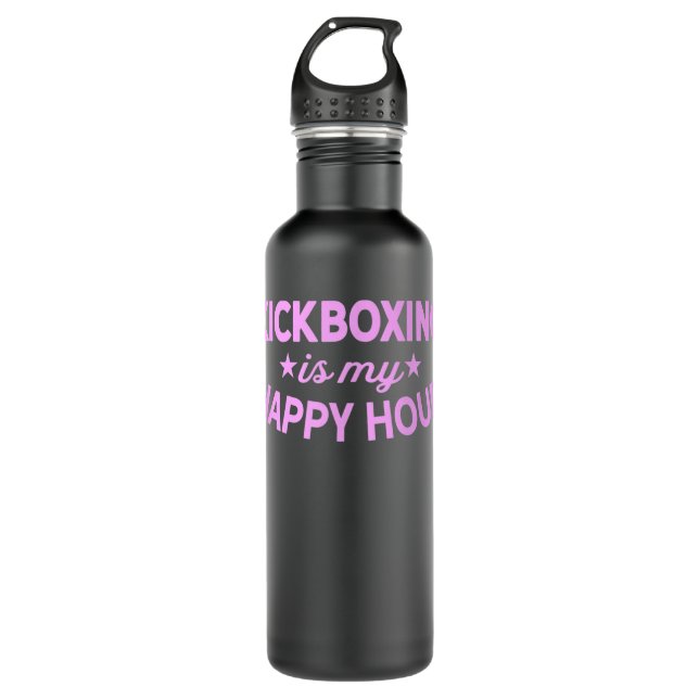 Bouteille D'eau Mignonne Kickboxing Mon Happy Hour Women Workout (Devant)