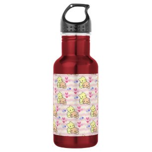 Bouteille D'eau Mignons Chatons Kawaii Rose Pastel Acier Inoxydabl