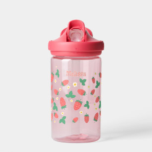 Bouteille D'eau Mini Fleur de Fraisier Personnalisée