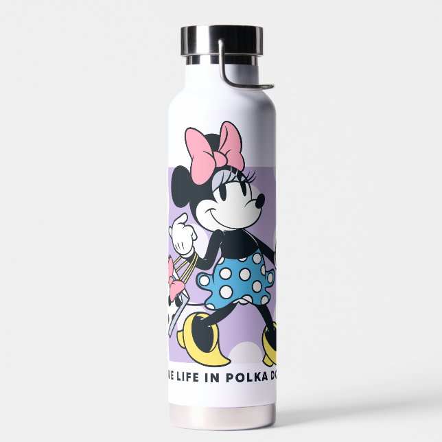 Bouteille D'eau Minnie Live Life in Polka Dots (Gauche)