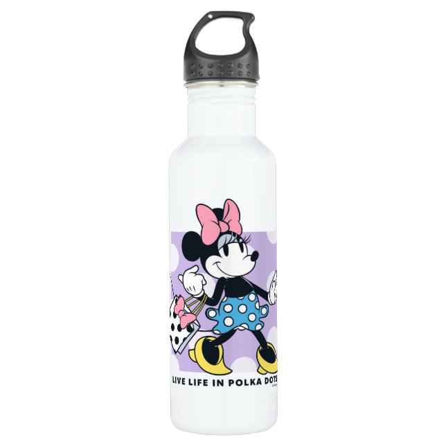 Bouteille D'eau Minnie Live Life in Polka Dots (Devant)
