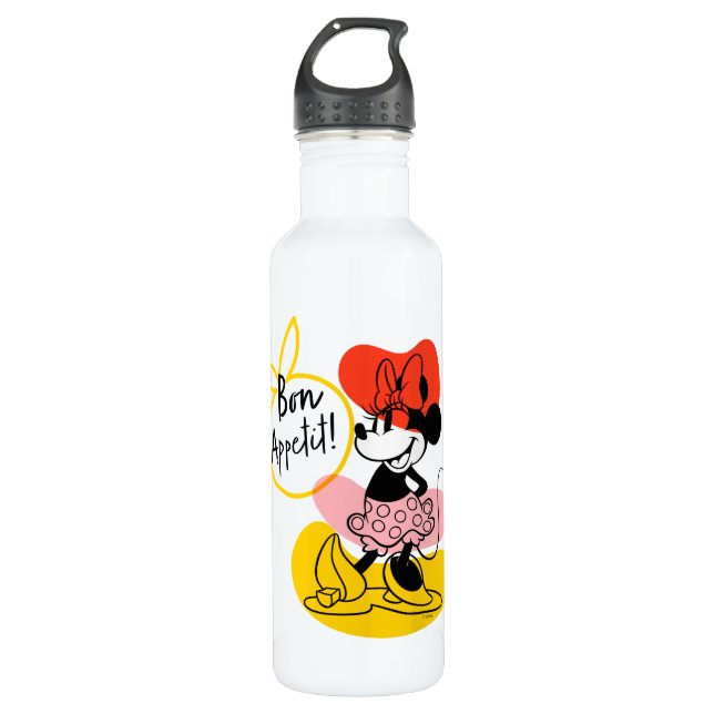 Bouteille D'eau Minnie Mouse | Bon Appetit ! (Devant)