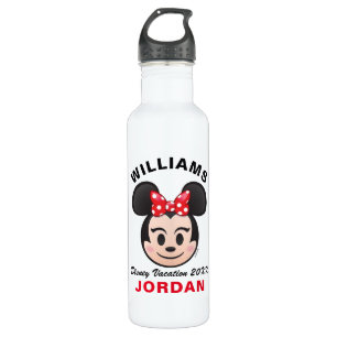 Bouteille D'eau Minnie Mouse Emoji   Vacances en famille