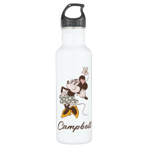 Bouteille D'eau Minnie Mouse   Minnie   Ajouter Votre Nom