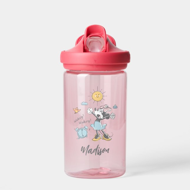 Bouteille D'eau Minnie Mouse | Réveil du matin (Avant)