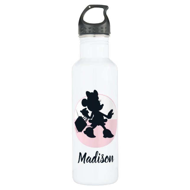 Bouteille D'eau Minnie Mouse Shopping Silhouette (Devant)