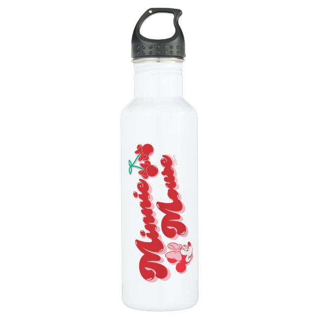 Bouteille D'eau Minnie Mouse Sweet Cherry Script (Devant)