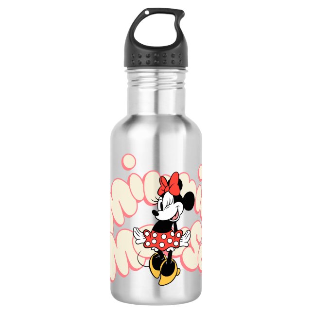 Bouteille D'eau Minnie Mouse Tourbillon à pois (Devant)