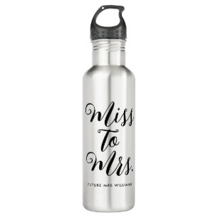 Bouteille D'eau Mlle à Mme Fête des mariées moderne