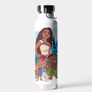 Bouteille D'eau Moana & Crew vole au-delà de l'Horizon