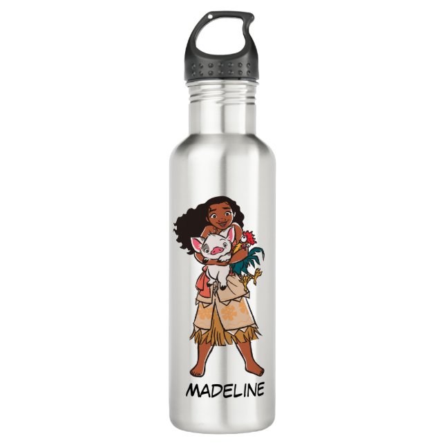 Bouteille D'eau Moana| Pua & Heihei - Voyageurs (Devant)