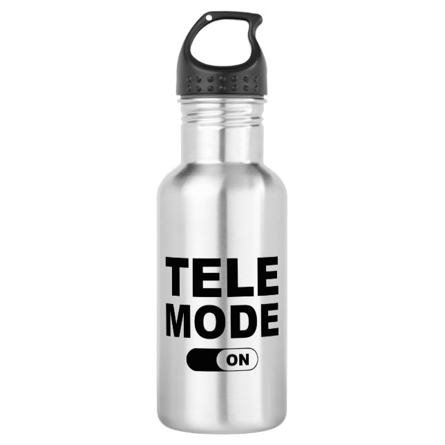 Bouteille D'eau Mode Télé activé (Devant)