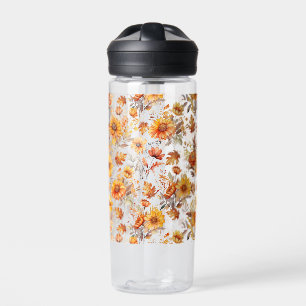 Bouteille D'eau Modèle floral d'automne B01