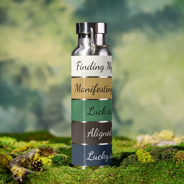 Bouteille D'eau Modern St. Patrick’s Day Gradient (Extérieur (pivotée))