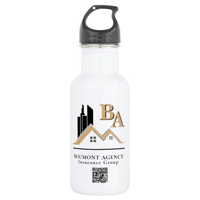 Bouteille D'eau Moderne Ajoutez votre propre logo professionnel Bl (Devant)