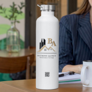 Bouteille D'eau Moderne Ajoutez Votre Propre Logo Professionnel Or