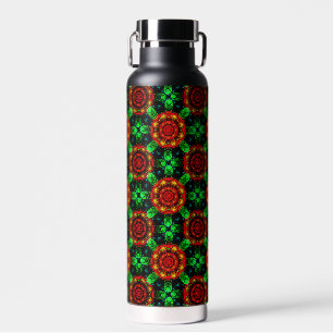 Bouteille D'eau Moderne Florale Élégante Abstrait Bohème Motif #50