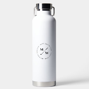 BOUTEILLE D'EAU MODERNE MEILLEUR PAPA PAR GOLF FÊTE DES PÈRES MONO